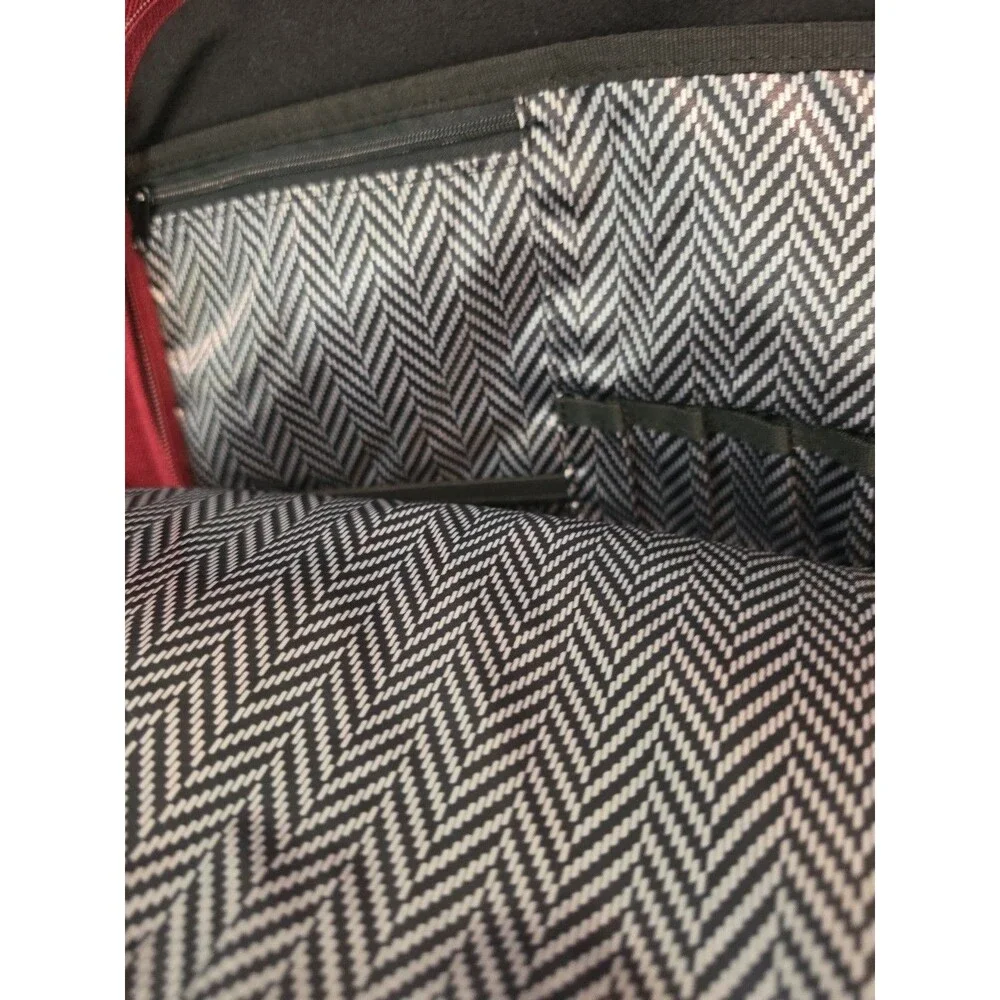 Burgundy OGIO Insulated Cloth Computer Tote bag Multi pockets Button Design